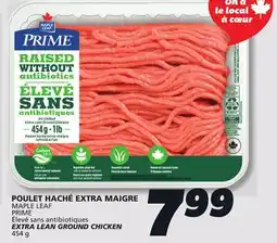 IGA MAPLE LEAF PRIME EXTRA LEAN GROUND CHICKEN offer