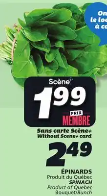 IGA SPINACH offer