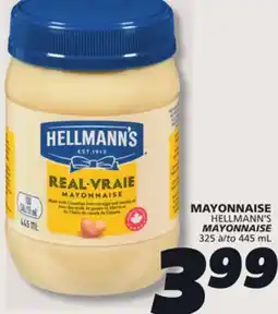 IGA HELLMANN'S MAYONNAISE offer