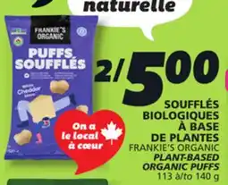 IGA FRANKIE'S ORGANIC PLANT-BASED ORGANIC PUFFS offer