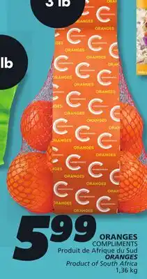 IGA COMPLIMENTS ORANGES offer
