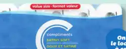 IGA COMPLIMENTS BATHROOM TISSUE offer