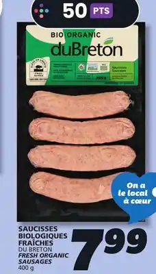IGA DU BRETON FRESH ORGANIC SAUSAGES offer