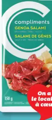 IGA COMPLIMENTS SLICED SALAMI offer