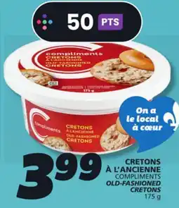 IGA COMPLIMENTS OLD-FASHIONED CRETONS offer