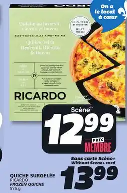 IGA RICARDO FROZEN QUICHE offer