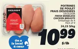 IGA EXCELDOR FRESH BONELESS CHICKEN BREASTS offer