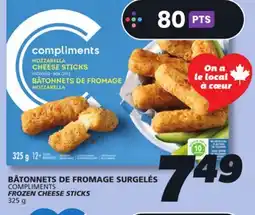 IGA COMPLIMENTS FROZEN CHEESE STICKS offer