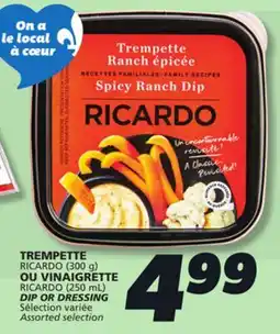 IGA RICARDO (300 g) DIP OR RICARDO (250 mL) DRESSING offer