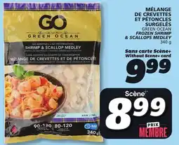 IGA GREEN OCEAN FROZEN SHRIMP & SCALLOPS MEDLEY offer