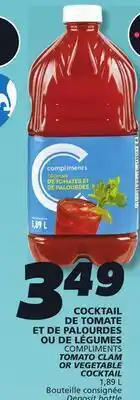 IGA COMPLIMENTS VEGETABLE COCKTAIL offer