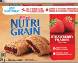 IGA KELLOGG'S NUTRI-GRAIN BARS, RICE SQUARES OR TARTS offer