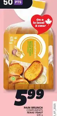 IGA COMPLIMENTS TEXAS TOAST offer