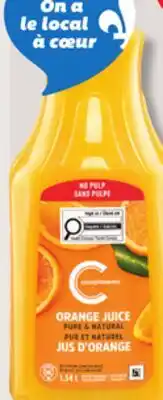 IGA COMPLIMENTS REFRIGERATED ORANGE JUICE offer
