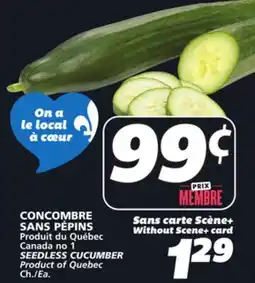 IGA SEEDLESS CUCUMBER offer