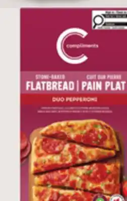 IGA COMPLIMENTS FROZEN PIZZA OR FLATBREAD offer