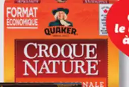 IGA QUAKER CROQUE NATURE CEREAL offer