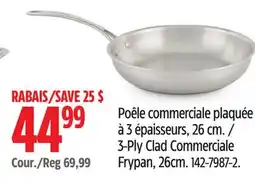 Canadian Tire 3-Ply Clad Commerciale Frypan offer