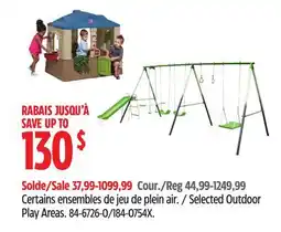 Canadian Tire Selected Outdoor Play Areas offer