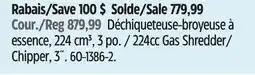 Canadian Tire Champion 224cc Gas Shredder/ Chipper offer