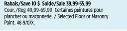 Canadian Tire Armor Coat Selected Floor or Masonry Paint offer