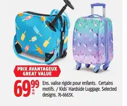 Canadian Tire Kids' Hardside Luggage. Selected designs offer