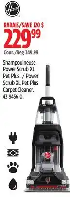Canadian Tire Hoover Power Scrub XL Pet Plus Carpet Cleaner offer