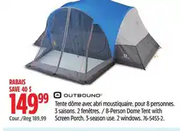 Canadian Tire Outbound 8-Person Dome Tent with Screen Porch offer