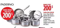 Canadian Tire Paderno 12-Pc 5-Ply Copper Core Cookset offer