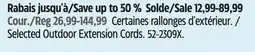 Canadian Tire Mastercraft Selected Outdoor Extension Cords offer