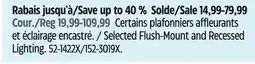 Canadian Tire NOMA Selected Flush-Mount and Recessed Lighting offer
