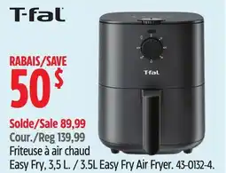 Canadian Tire T-Fal 3.5L Easy Fry Air Fryer offer