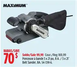 Canadian Tire MAXIMUM 3 x 21˝ Belt Sander offer