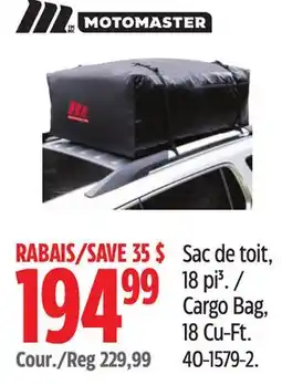 Canadian Tire Motomaster Cargo Bag offer