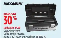 Canadian Tire Maximum 20˝ Heavy-Duty Tool Box offer
