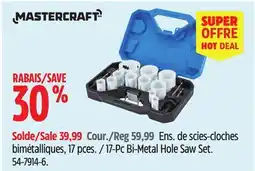 Canadian Tire Mastercraft 17-Pc Bi-Metal Hole Saw Set offer