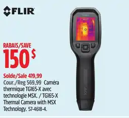 Canadian Tire FLIR TG165-X Thermal Camera with MSX Technology offer