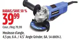 Canadian Tire Mastercraft 4.5˝ Angle Grinder, 6A offer