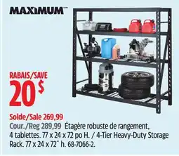 Canadian Tire Maximum 4-Tier Heavy-Duty Storage Rack offer