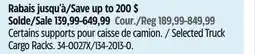 Canadian Tire Selected Truck Cargo Racks offer