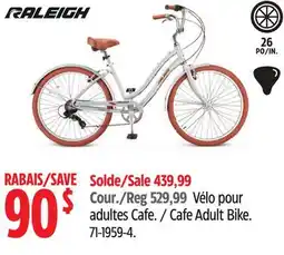 Canadian Tire Raleigh Cafe Adult Bike offer