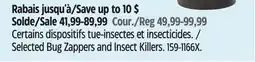 Canadian Tire PIC Selected Bug Zappers and Insect Killers offer
