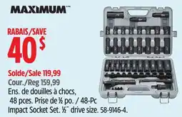 Canadian Tire Maximum 48-Pc Impact Socket Set offer
