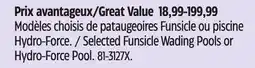 Canadian Tire Selected Funsicle Wading Pools or Hydro-Force Pool offer