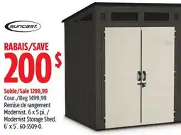 Canadian Tire Suncast Modernist Storage Shed offer