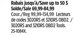 Canadian Tire Innova 3020RS and 3210RS OBD2 Tools offer