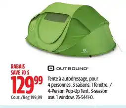 Canadian Tire Outbound 4-Person Pop-Up Tent offer