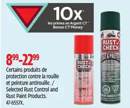 Canadian Tire Selected Rust Control and Rust Paint Products offer