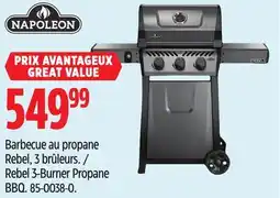 Canadian Tire Napoleon Rebel 3-Burner Propane BBQ offer