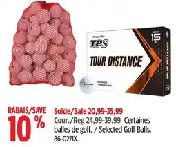 Canadian Tire TaylorMade Selected Golf Balls offer
